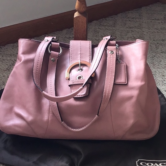 EUC Super, Super Gorgeous Pink COACH Handbag - Picture 7 of 12